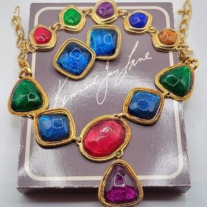 VTG KJL for Avon Caprianti Set: Necklace, Earrings, Bracelet | SIGNED